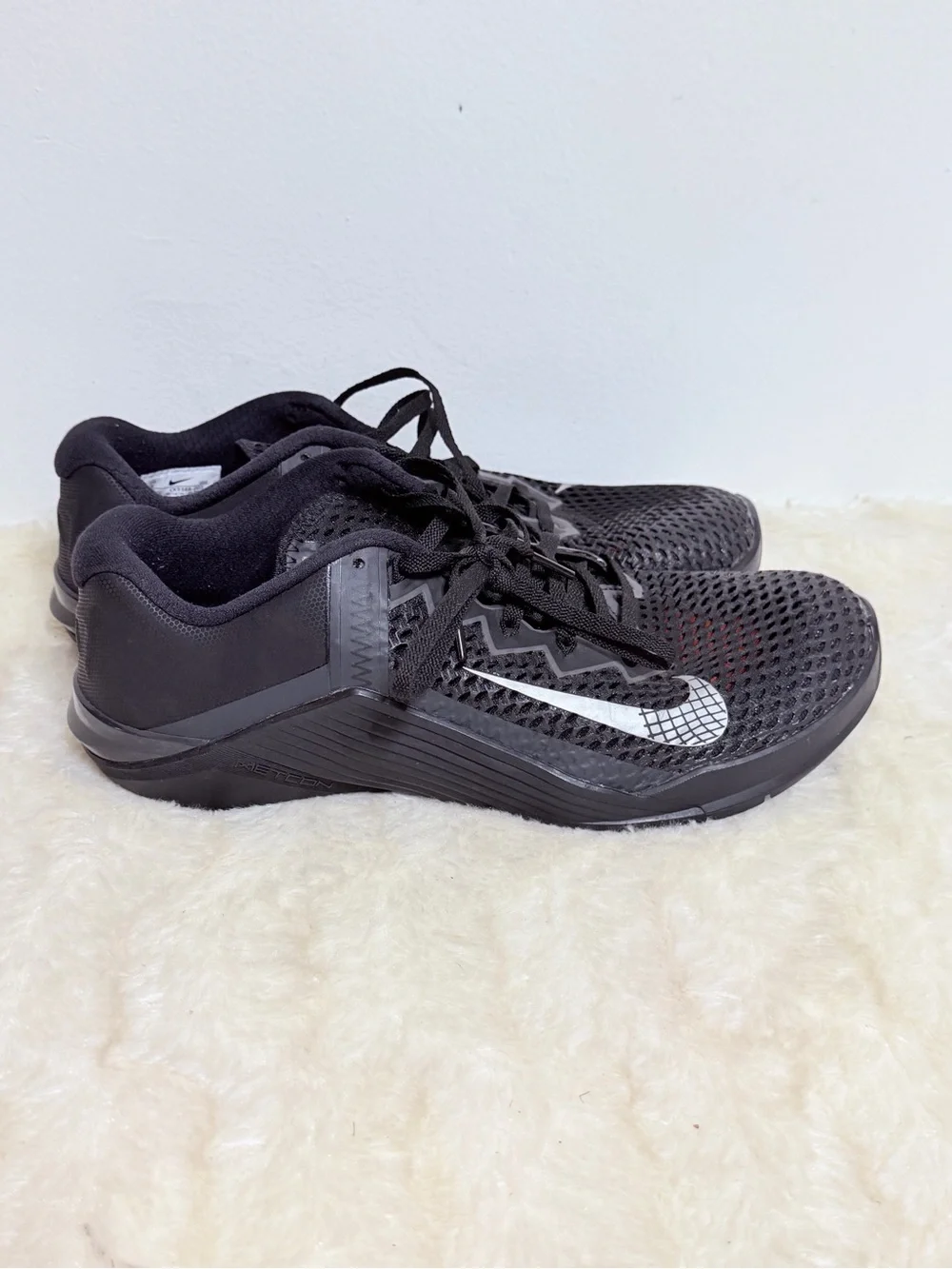 Nike Metcon 6 Triple Black Anthracite Training Shoes CK9388-011 Men's Size 9